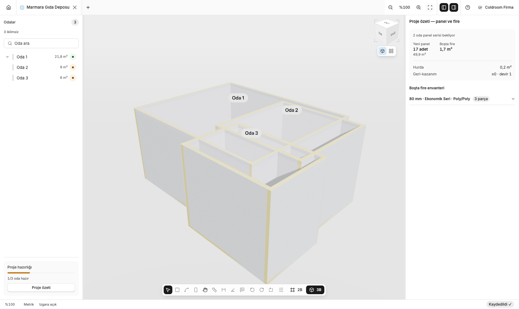 3D view of the same project